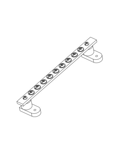 Панель заземления 200 мм / 200 А в Королеве Аксессуары для стоек и шкафов Pintop.ru