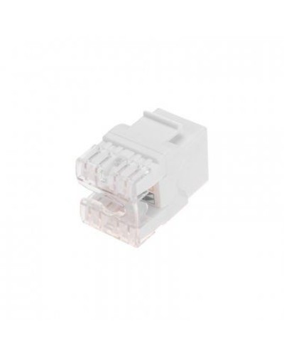 Модуль Keystone Jack RJ-45(8P8C), UTP неэкранированный, CAT 5e, тип 180 градусов, белый REXANT PRO 02-0060 в Королеве Модули Keystone Pintop.ru
