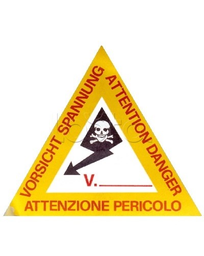 Предупреждающая табличка 120мм DKC ZTA002 в Королеве Аксессуары для лотков Pintop.ru
