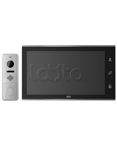Комплектвидеодомофона CTV-DP4105AHD (черный) в Королеве Комплекты домофонов Pintop.ru