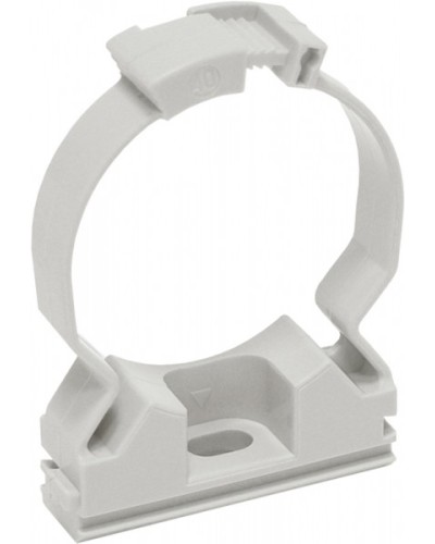 ELASTA Хомутный держатель CFC25 серый IEK (CTA10MP-CFC25-K41-100) в Королеве Стяжки-хомуты Pintop.ru