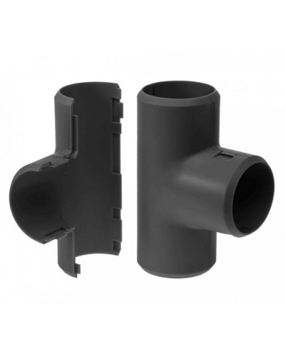 Тройник разборный черный д25 (1шт/200шт уп/кор) Промрукав (PR13.0179) в Королеве Повороты, муфты, тройники Pintop.ru