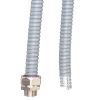 Металлорукав DN 26мм в ПВХ изоляции, Dвн 26,5 мм, Dнар 31,5, 25 м, цветсерый DKC 6071R-027