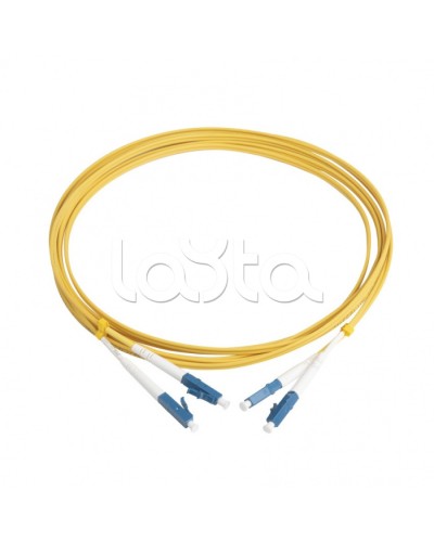 Патч-корд волоконно-оптический Hyperline FC-D2-9-LC/UR-LC/UR-H-3M-LSZH-YL в Королеве Патч-корды оптические Pintop.ru