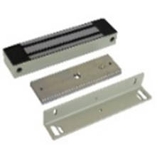 Электромагнитный замок AccordTec ML-400 K с уголком, цвет серый