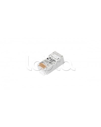 Коннектор NIKOMAX RJ45/8P8C под витую пару, Кат.5е (Класс D), уп-ка 100шт. (NMC-RJ88RZ50SD1-PT-100) в Королеве Коннекторы и разъемы Pintop.ru