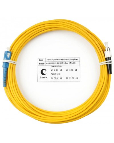 Шнур оптический simplex SC-FC 9/125 sm 25м LSZH Cabeus FOP(s)-9-SC-FC-25m в Королеве Патч-корды оптические Pintop.ru