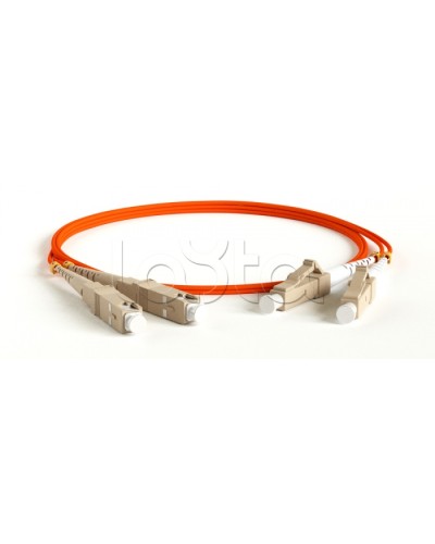 Патч-корд волоконно-оптический многомодовый MM 50/125, LC-SC, duplex, LSZH, 1 м Hyperline FC-D2-50-LC/PR-SC/PR-H-1M-LSZH-OR в Королеве Патч-корды оптические Pintop.ru