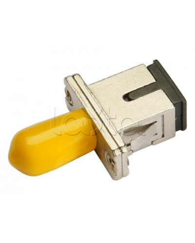 Соединитель проходной ST-SC, SM(для одномодового кабеля), simplex Cabeus ST-SC-SM в Королеве Проходные адаптеры и розетки оптические Pintop.ru