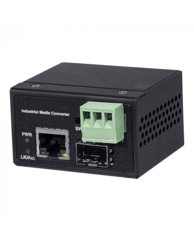 Промышленный компактный Ultra PoE медиаконвертер NST NS-MC-1G1GX-P/IS в Королеве Медиаконвертеры Pintop.ru