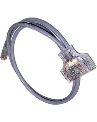 Патч-корд 110 тип - RJ45, 4 пары, UTP, категория 6, 1.5 м LANMASTER LAN-45-P4-1.5/6 в Королеве Патч-корды и пигтейлы Pintop.ru