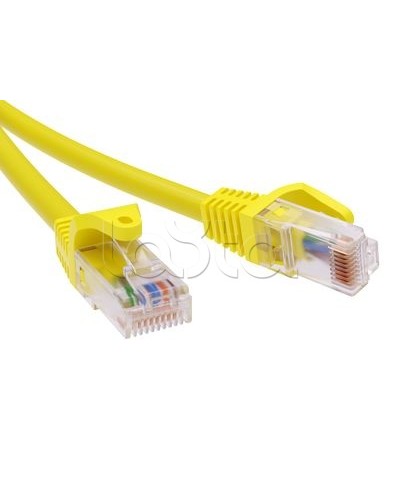 Патч-корд неэкранированный CAT6 U/UTP 4х2, LSZH, желтый, 5м DKC RN6UU4550YL в Королеве Патчкорды (медные) Pintop.ru