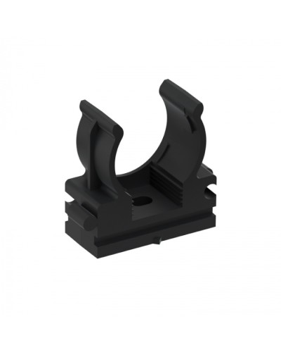 CFQ20 Держатель (клипса) для труб, для монтажного пистолета D20мм, цвет чёрный (10шт) Экопласт (41520-10BL) в Королеве Держатели, клипсы, скобы Pintop.ru