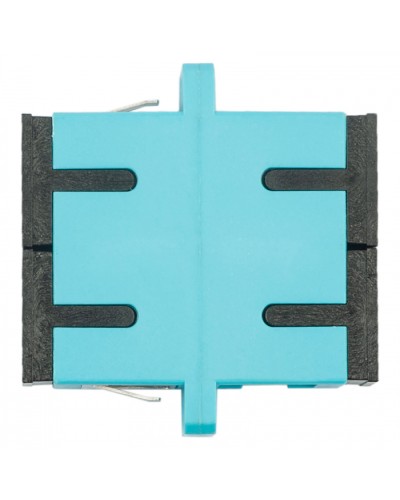 Адаптер оптический проходной SC-SC, OM3, дуплекс (duplex), бирюзовый Datarex DR-541023 в Королеве Коммутационные изделия Pintop.ru