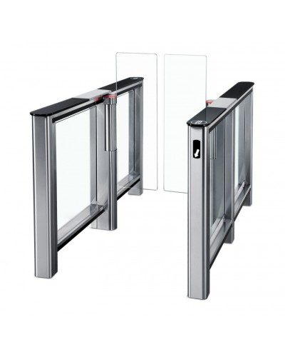 Турникет PERCo-ST-01 с крышками из закаленного стекла с центр. вставкой из нерж стали со створками 425 мм (1500 мм) в Королеве Турникеты Pintop.ru