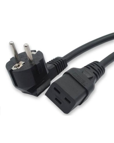 Кабель питания 1,8 м Hyperline PWC-IEC19-SHM-1.8-BK в Королеве Патч-корды и пигтейлы Pintop.ru