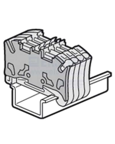 Торцевая крышка Viking 3 для пружинных клемм с шагом 5 мм двухъярусных Legrand 037589 в Королеве Клеммные колодки Pintop.ru