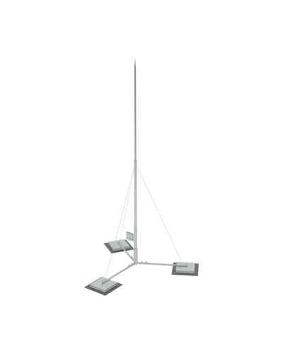 Вольностоящая молниеприемная мачта составная H3,5 м HD КМ-Профиль (VMR-H3.5 HD) в Королеве Монтажные материалы Pintop.ru