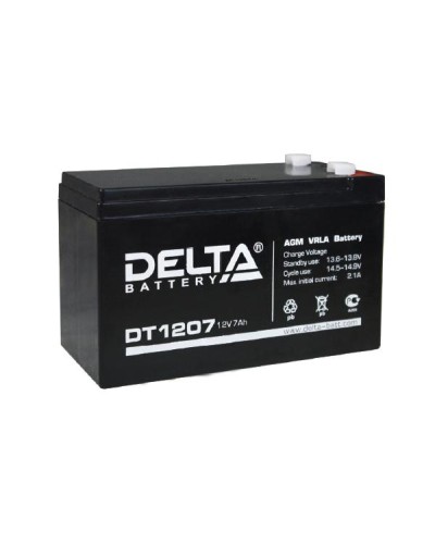 Аккумулятор свинцово-кислотный Delta DT 1207 в Королеве Электротехническое оборудование Pintop.ru