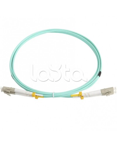 Патч-корд волоконно-оптический MM 50/125(OM3), LC-LC, duplex, LSZH, 2 м Hyperline FC-D2-503-LC/PR-LC/PR-H-2M-LSZH-AQ (FC-503-LC-LC-10G-2M) в Королеве Патч-корды оптические Pintop.ru