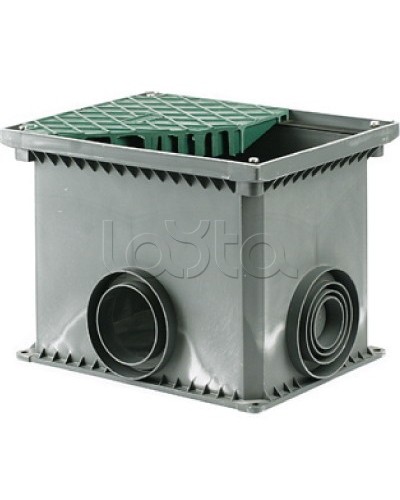 Колодец переходной смотровой 335х240х255 с крышкой для двустенных труб DKC 025002 в Королеве Повороты, муфты, тройники Pintop.ru