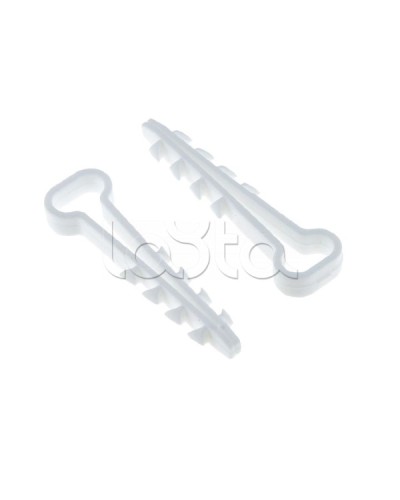 Дюбель-хомут для плоского кабеля (5-8мм) белый (100шт.) EKF PROxima (plc-nccf-5x8w) в Королеве Стяжки-хомуты Pintop.ru
