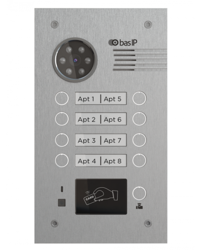 Вызывная панель BAS-IP BA-08MD SILVER в Королеве Вызывные видеопанели малоабонентные Pintop.ru