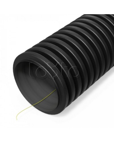 Труба гофр двустенная ПНД гибкая тип 450 (SN29) ст к ультраф с/з черная d40 мм (50м/уп) Промрукав (PR15.0319) в Королеве Труба гофрированная Pintop.ru
