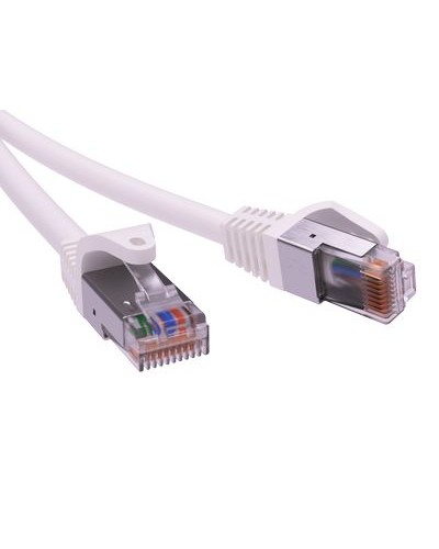 Патч-корд экранированный CAT5E F/UTP 4х2, LSZH, белый, 7м DKC RN5EFU4570WH в Королеве Патчкорды (медные) Pintop.ru
