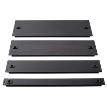 Фальш-панель металлическая 19" 4U, быстросъемная, черная LANMASTER LAN-DC-TLMFP-4U