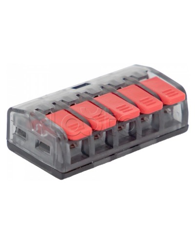 Клемма СМК 221-415 5 отверстий 0.2-4.0 мм2 (50шт.) EKF PROxima (plc-smk-221-415) в Королеве Клеммные колодки Pintop.ru