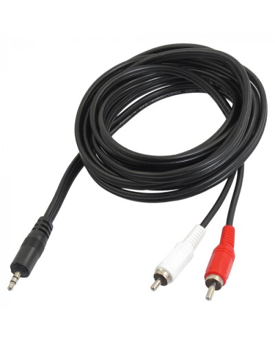 Шнур 3.5 мм стерео штекер - 2 RCA 7 м (10шт/уп) REXANT 17-4206 в Королеве Коннекторы Pintop.ru