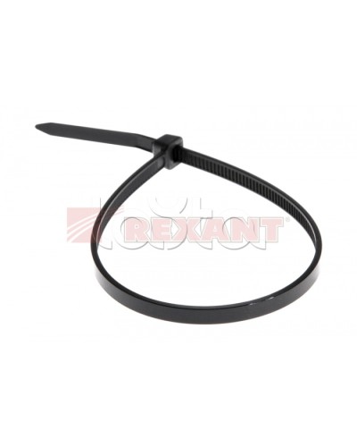 Хомут-стяжка нейлоновый 5х250 мм чёрный (100шт/уп) REXANT 07-0251-5 в Королеве Стяжки-хомуты Pintop.ru