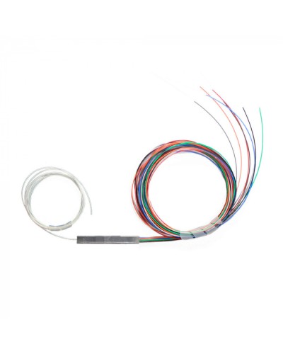 Разветвитель план 1х8 не окон 9/125 вывод 1.5м буфер 0.9 мм 1260/1650 Cabeus (FCT-PLC-1/8-9-1.5-0.9) в Королеве Оптические разветвители (сплиттеры) Pintop.ru