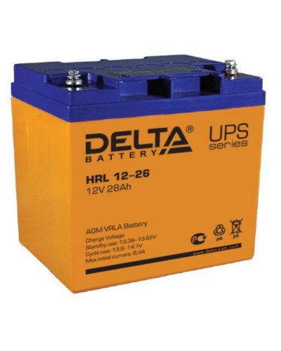 Аккумулятор свинцово-кислотный Delta HRL АКБ 12 - 26 в Королеве Электротехническое оборудование Pintop.ru