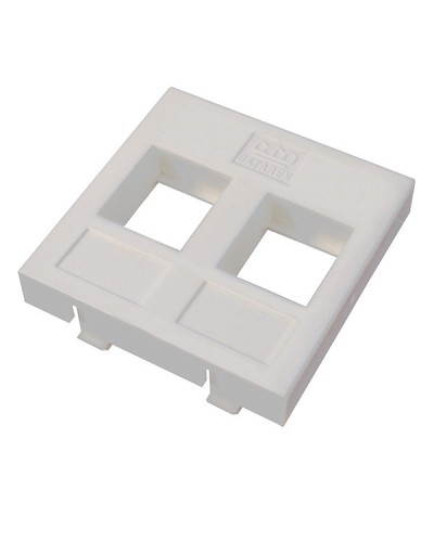 Адаптер Mosaic 45 х 45 мм для модуля Keystone, 2 порта, белый Datarex DR-5303 в Королеве Коммутационные изделия Pintop.ru