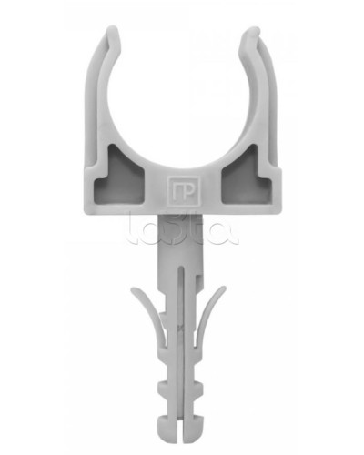 Крепеж-клипса с дюбелем серая д16 в малой упаковке (10шт/900шт уп/кор) Промрукав (PR13.0315) в Королеве Держатели, клипсы, скобы Pintop.ru