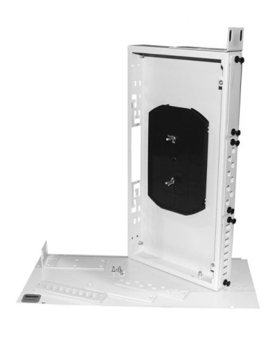 Бокс оптический универсальный 19, от 8 до 24 портов (SC, duplex LC, ST, FC), со сплайс пластиной, без пигтейлов и проходных адаптеров Hyperline FO-19R-1U-3xSLT-W140H42-24UN-GY в Королеве Кросс оптический Pintop.ru