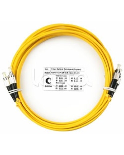 Шнур оптический SM 9/125 duplex LC/LC (10 м) Cabeus FOP(D)-9-LC-LC-10M в Королеве Патч-корды оптические Pintop.ru