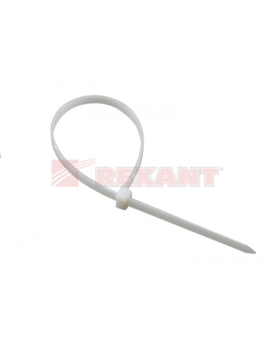 Хомут-стяжка нейлоновый 3х150 мм белый (100шт/уп) REXANT 07-0150 в Королеве Стяжки-хомуты Pintop.ru