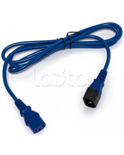 Кабель питания монитор-компьютер Hyperline PWC-IEC13-IEC14-3.0-BL в Королеве Патч-корды и пигтейлы Pintop.ru