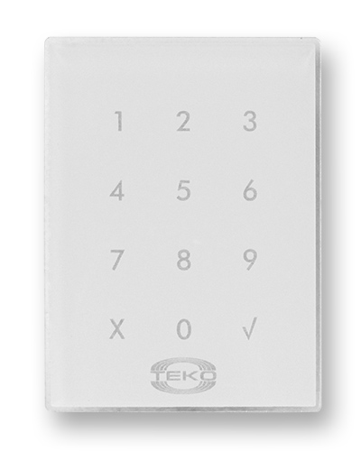 Клавиатура сенсорная Теко Астра-КТМ-С (белая) в Королеве Радиоканальные системы безопасности Теко Pintop.ru