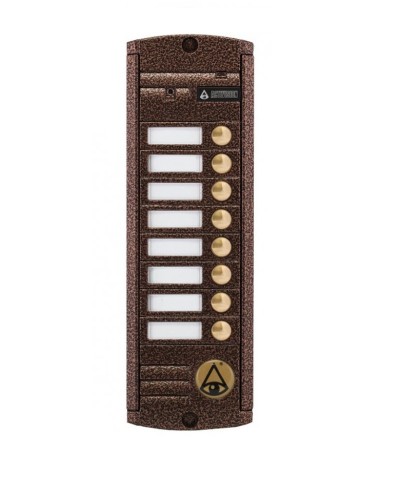 Видеопанель вызывная накладная цветная на 8 абонентов Activision AVP-458 (PAL, медь) в Королеве Вызывные видеопанели малоабонентные Pintop.ru