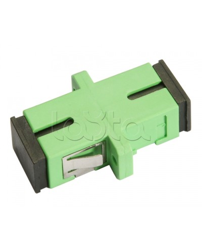 Соединитель проходной SC/APC-SC/APC, SM(для одномодового кабеля), simplex Cabeus SC/APC-SM в Королеве Проходные адаптеры и розетки оптические Pintop.ru