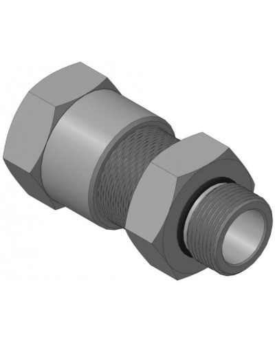 Кабельный ввод для бронированного кабеля с уплотнением внутренней оболочки кабеля резьбой G3/4, внешним диаметром кабеля D=18-22 мм и проходным диаметром кабеля d=8-12 мм Спектрон КВБ-22/12-М-G3/4 в Королеве Аксессуары для кабель-канала Pintop.ru