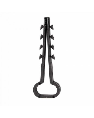 Дюбель-хомут нейлоновый прямоугольный 6-12 мм, черный, 100 шт. REXANT (07-4614) в Королеве Крепеж: Дюбели, шурупы, саморезы Pintop.ru