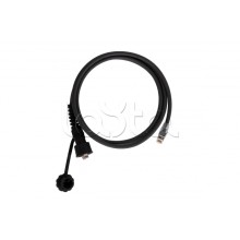 Индустриальный коммутационный шнур NIKOMAX F/UTP 4 пары, переходной, Кат.6 (Класс E), 250МГц, RJ45/8P8C(IP67)-RJ45/8P8C, T568B, многожильный, BC (чистая медь), 26AWG (7х0,160мм), с защитной крышкой, PUR, черный, 5м NIKOMAX (NMC-PC4SE55B-050-IS-TR-BK)