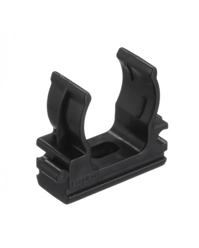 CF20G Держатель (клипса), без галогена, для труб D20мм, цвет чёрный (50 шт/упак) Экопласт (41720-50HF-BL) в Королеве Держатели, клипсы, скобы Pintop.ru