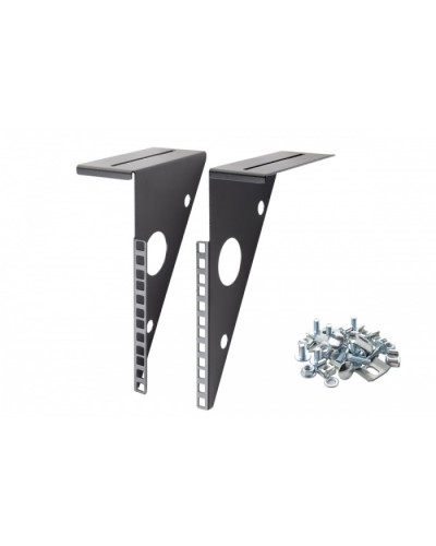 Кронштейны для крепления к проволочным лоткам 4U Eurolan (27U-4U-04BL) в Королеве Аксессуары для стоек и шкафов Pintop.ru