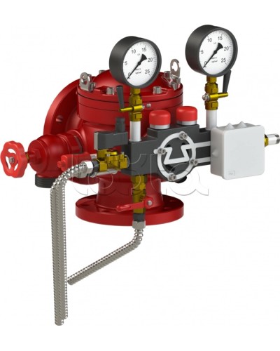 Узел управления дренчерный с комбинированным приводом Спецавтоматика УУ-Д100/1,6 (Э24, Г0,07)-ВФ.О4 в Королеве Устройства пуска водяного пожаротушения Pintop.ru